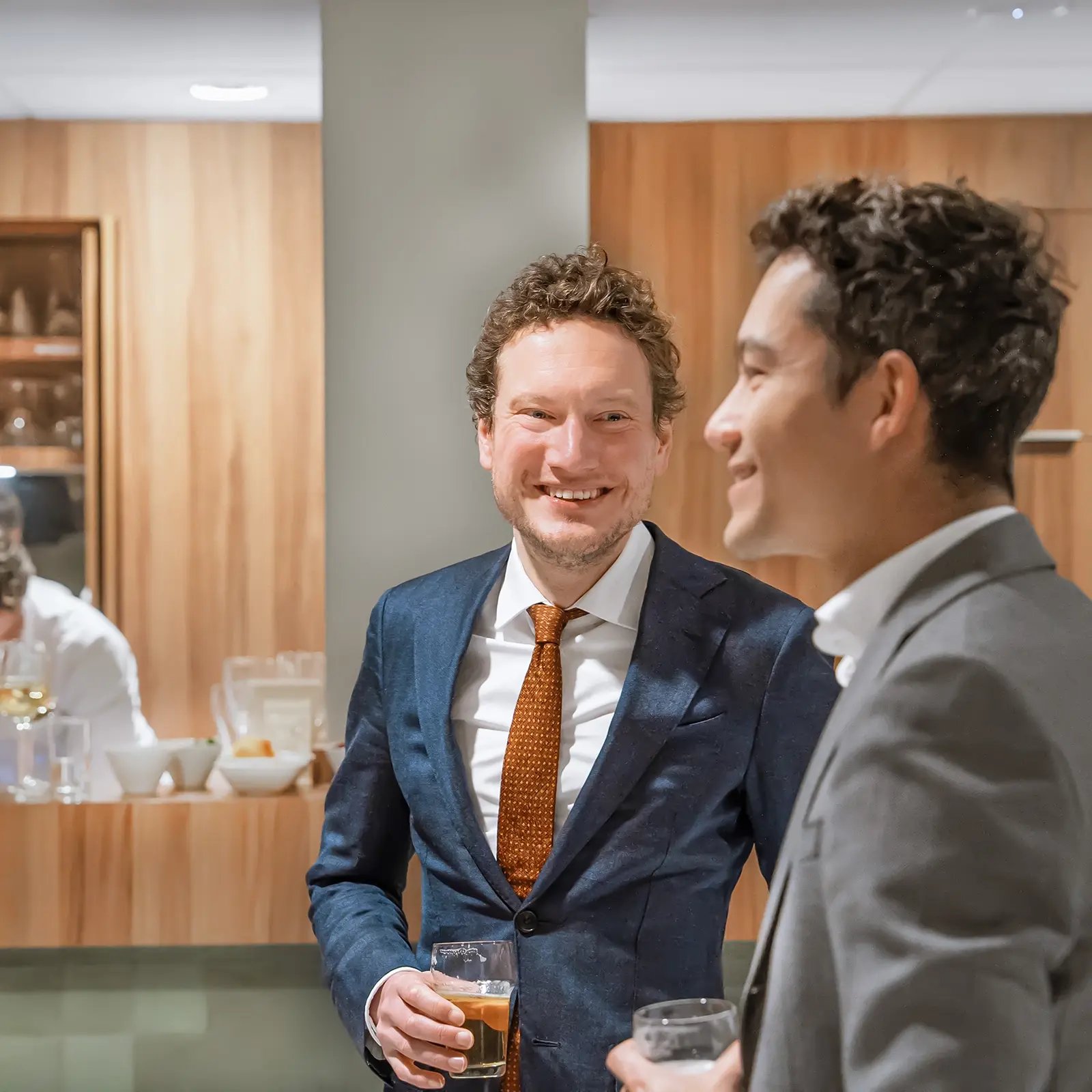 Sjaak en Stefan nieuwjaarsborrel